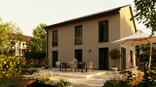Individuell geplantes Massivhaus wie das Flair 152 Individual Ein individuell geplantes Traumhaus vom Typ Flair 152 Individual als Beispiel für flexible Hausplanung mit Town and Country Haus